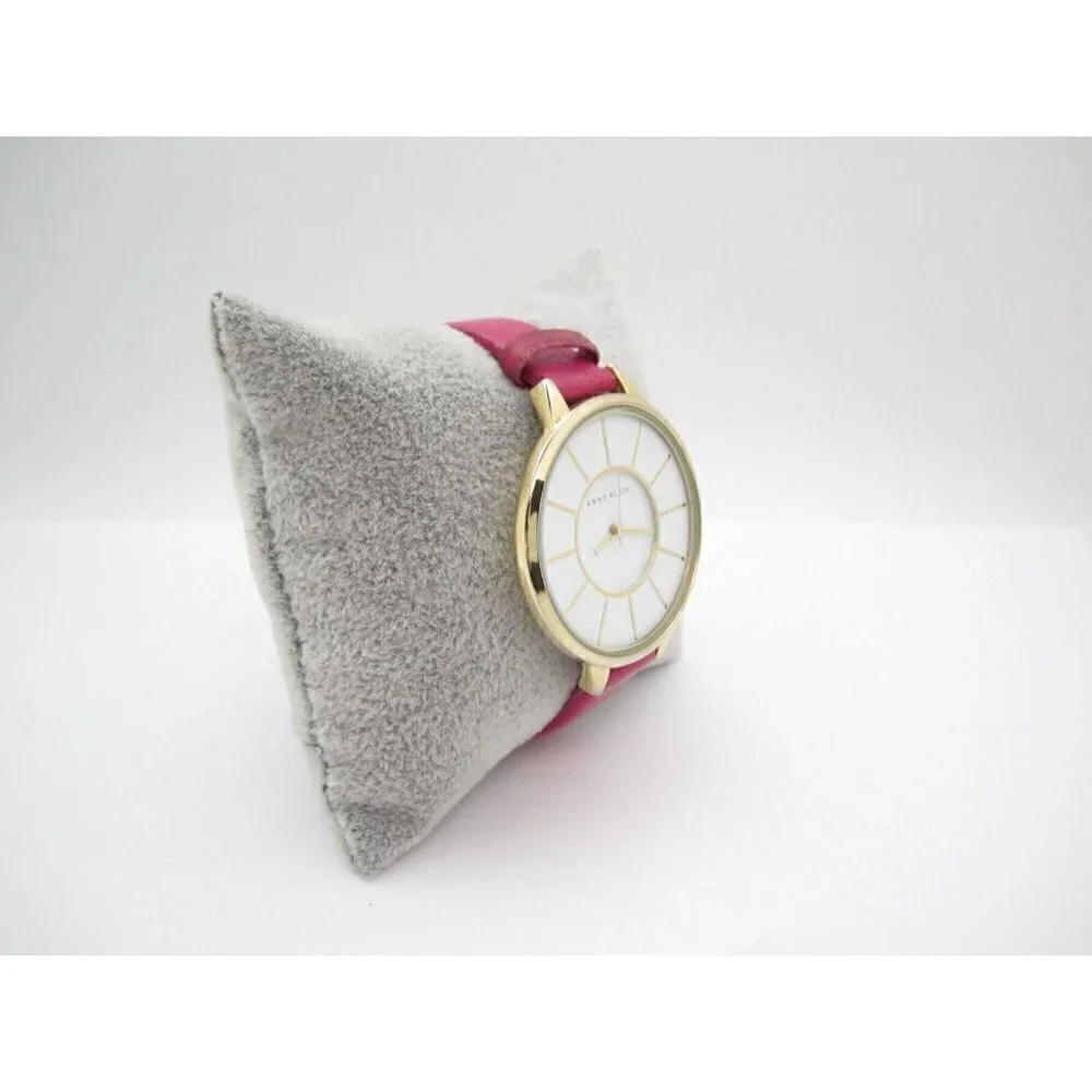 Women Anne Klein‎ Quartz WR Analog 40mm Dial Causal Round Watch (G64)